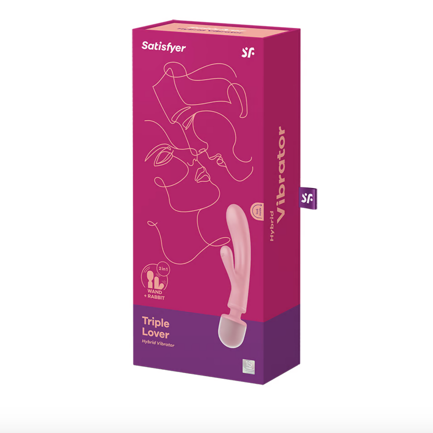 Satisfyer Triple Lover - Vibromasseur rabbit et wand