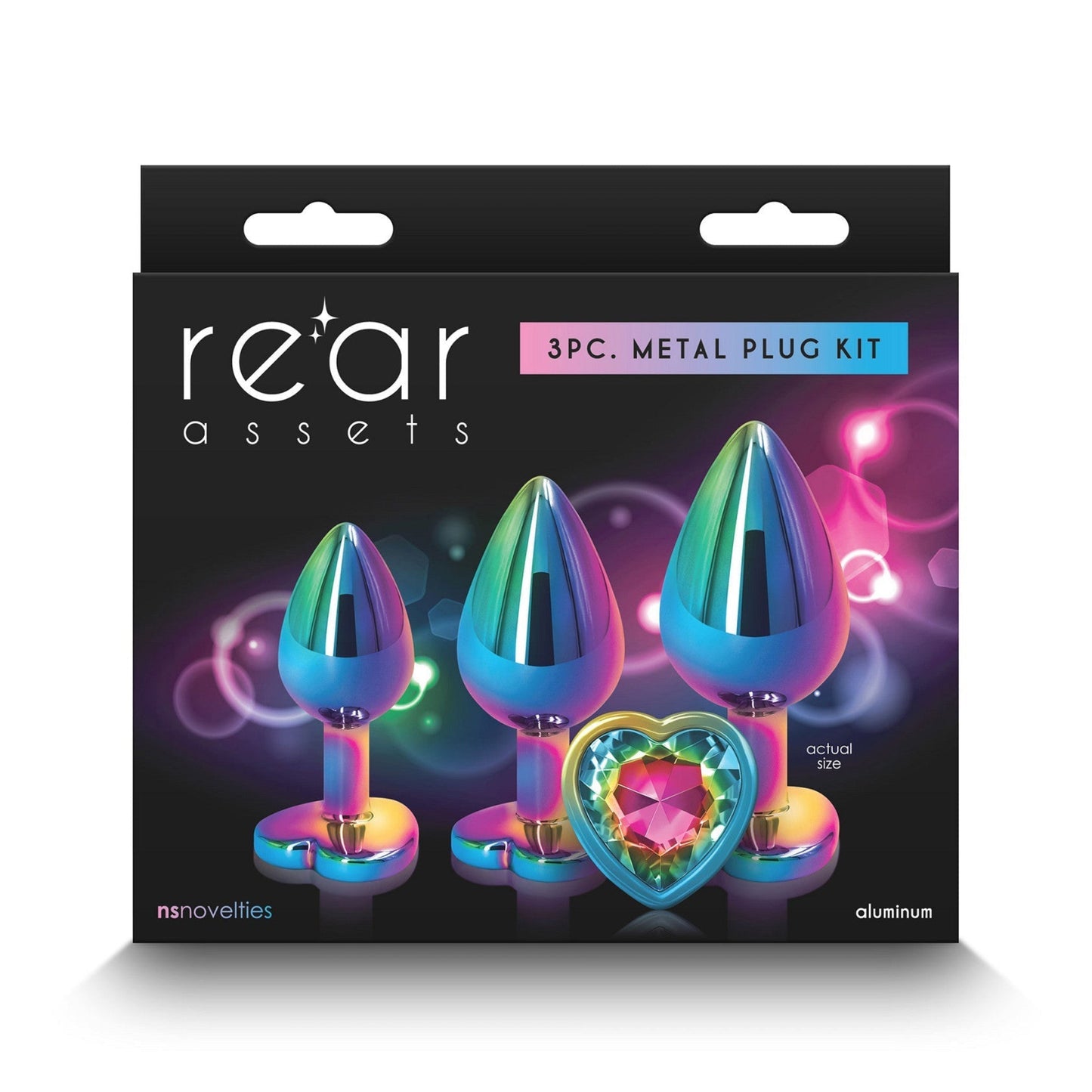 NSnovelties Rear Assets Heart - Kit de plugs anaux