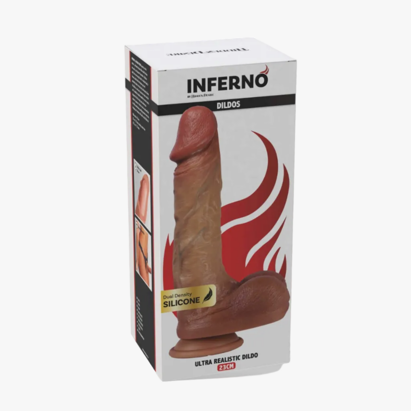 Inferno Ultra Realistic Dildo - Gode silicone double densité 23 cm