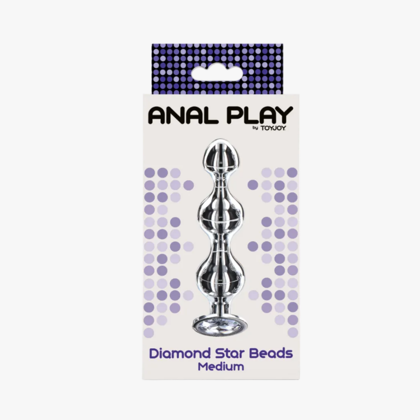ToyJoy Diamond Star Beads Medium - Plug en aluminium
