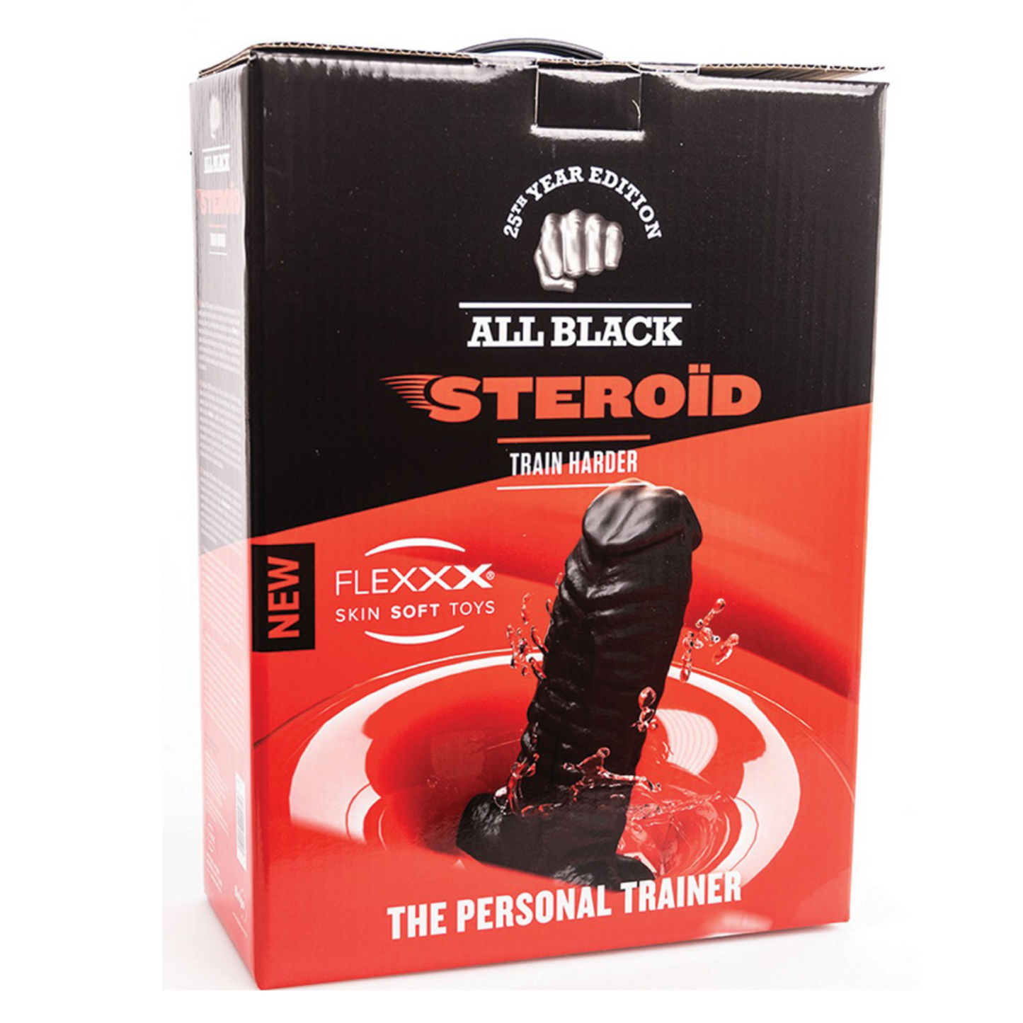 Steroïd All Black The Personal Trainer - Dildo Double Pénis XXXL