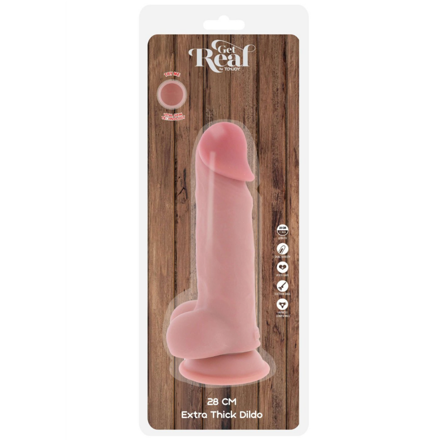 ToyJoy Get Real Extra Thick - Gode réaliste XXL 28 cm