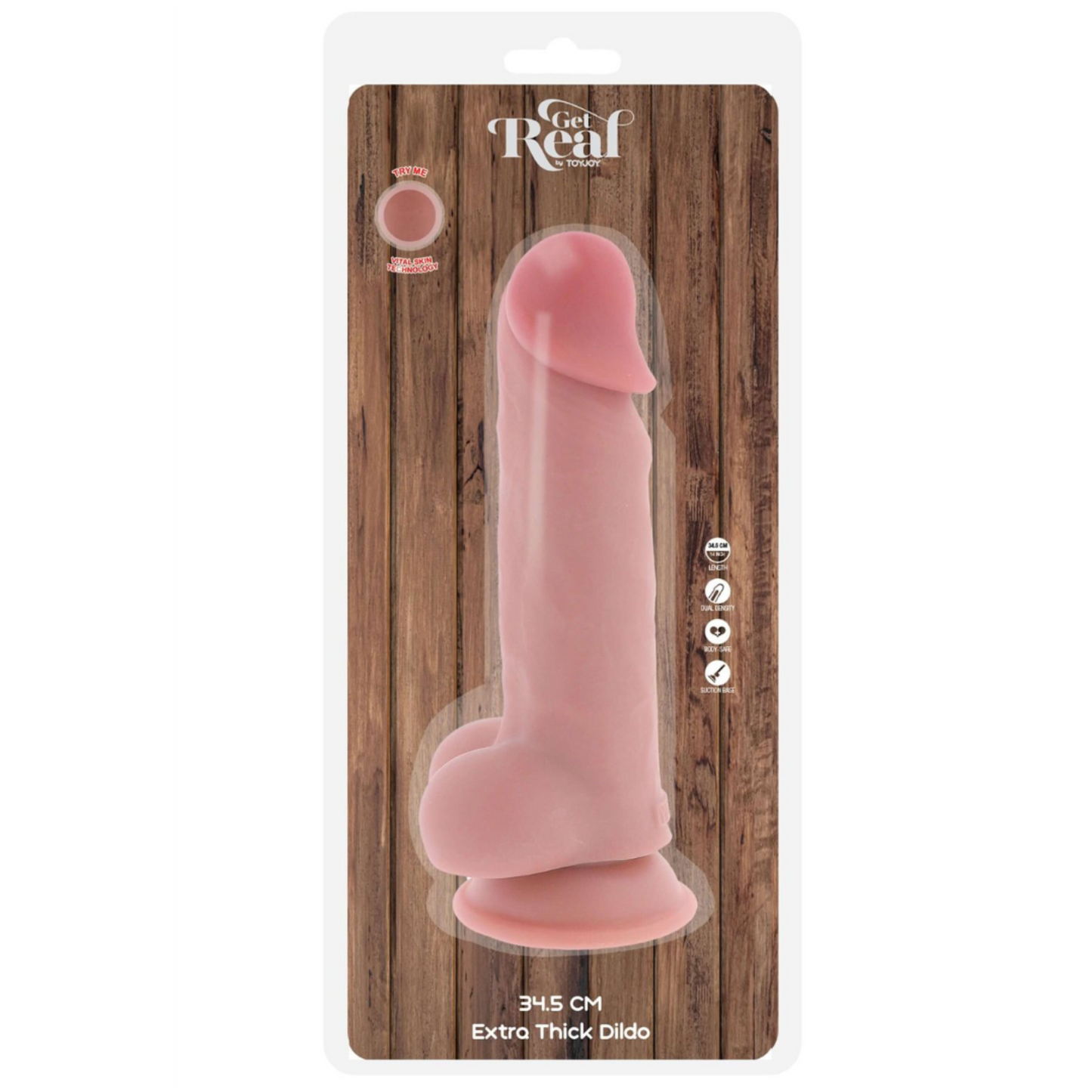 ToyJoy Get Real Extra Thick - Gode réaliste XXL 34.5 cm