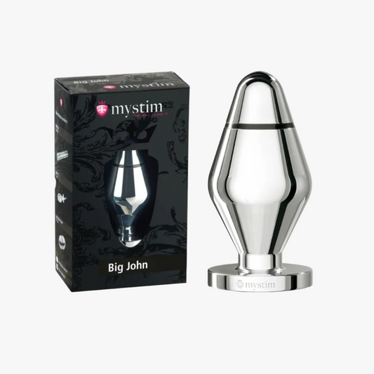 Mystim E-Stim Big John - Plug anal aluminium