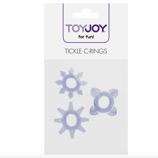 ToyJoy Tickle C-Rings - Kit de 3 anneau péniens