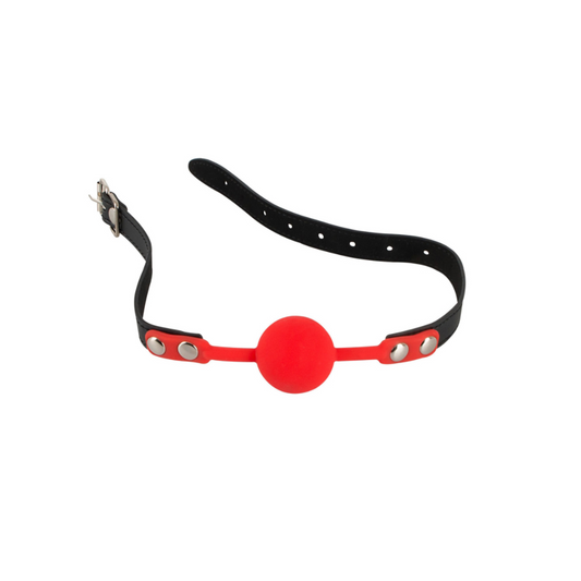 Bad Kitty Gag - Bâillon boule en silicone rouge