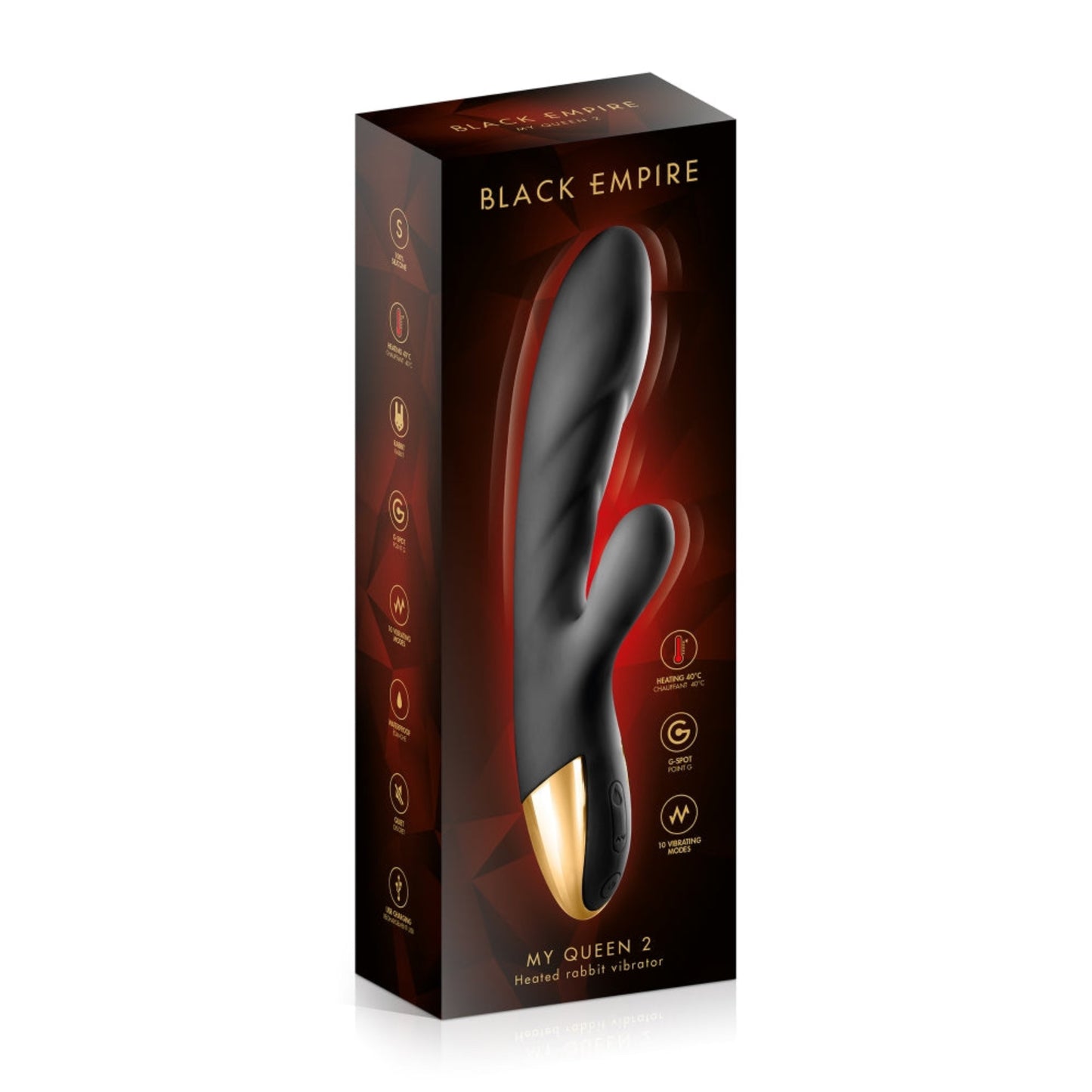 Black Empire My Queen 2 - Vibromasseur rabbit chauffant