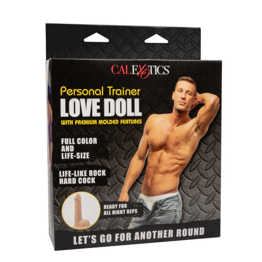 CalExotics Personal Trainer Love Doll – Poupée gonflable avec gode