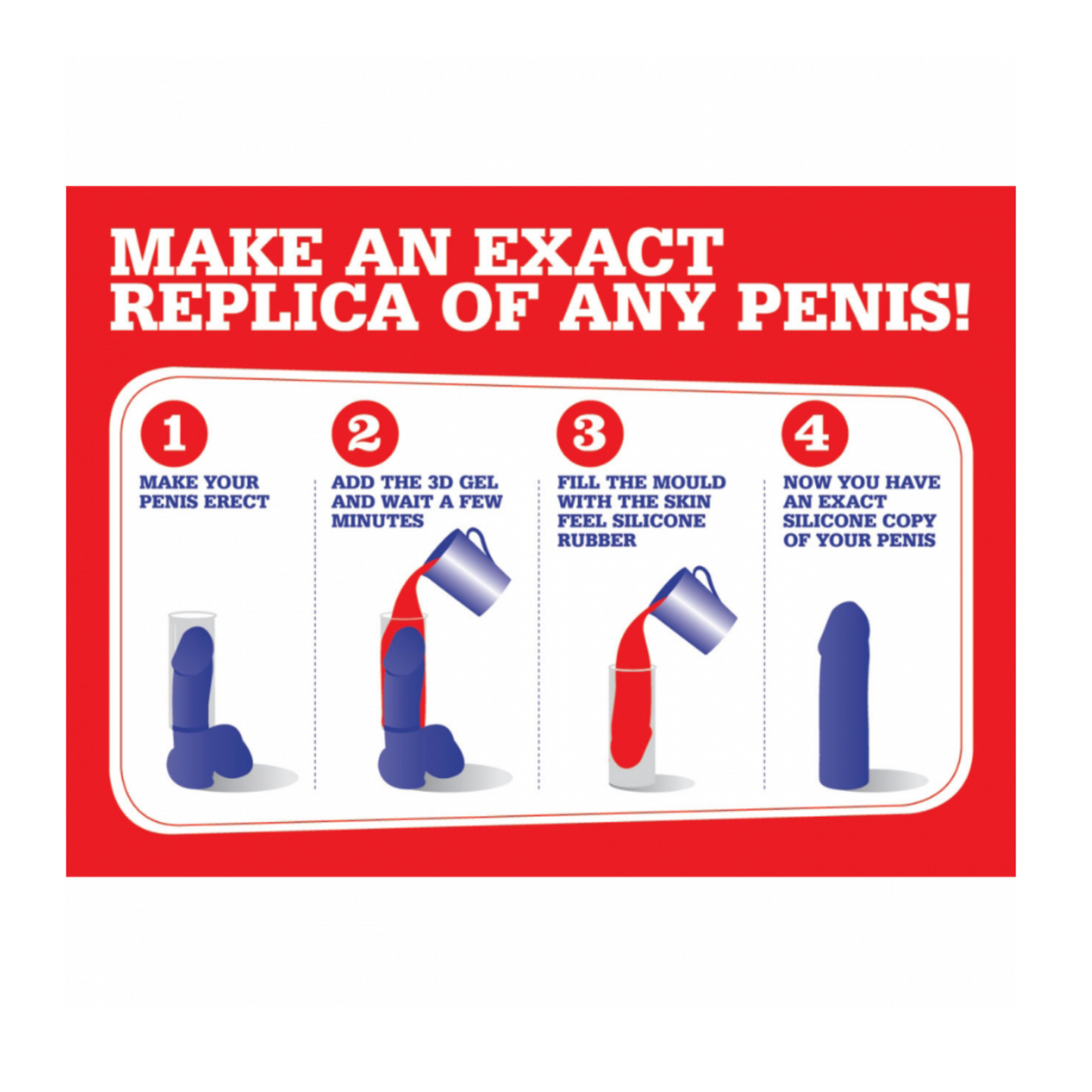 Cloneboy My Personalized Dildo – Kit de moulage de pénis en silicone noir