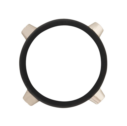 Cock Ring With Studs - Anneau avec rivets métalliques