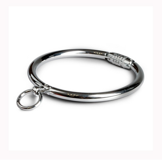 Collier de Soumis avec Cadenas à Code – Collier BDSM métal