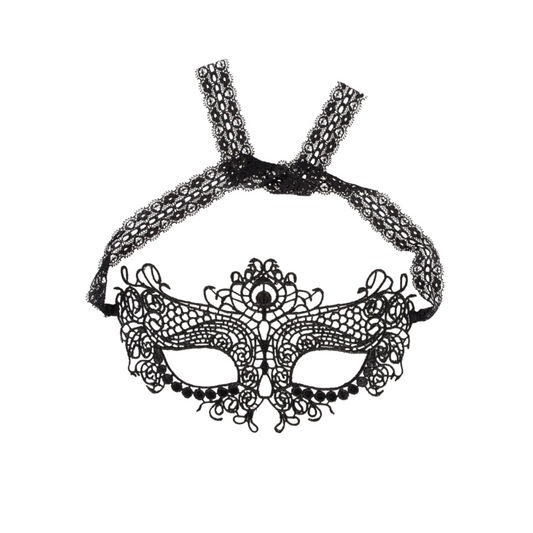 Cottelli Accessoires Mask - Masque noir en dentelle