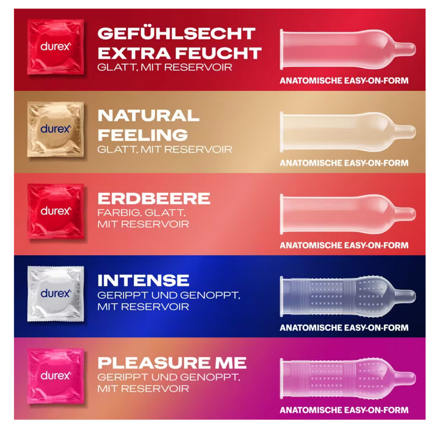 Durex Love Mix 18 Pièces - Préservatifs assortis