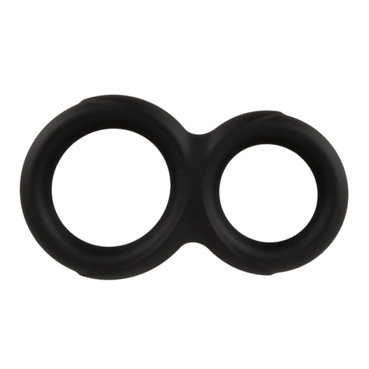 Erecto Double Cock Ring - Anneau pénien double en silicone