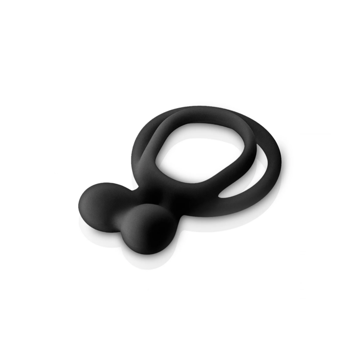 Glamy Double Cockring – Double Anneau Pénien en Silicone avec Stimulation Clitoridienne