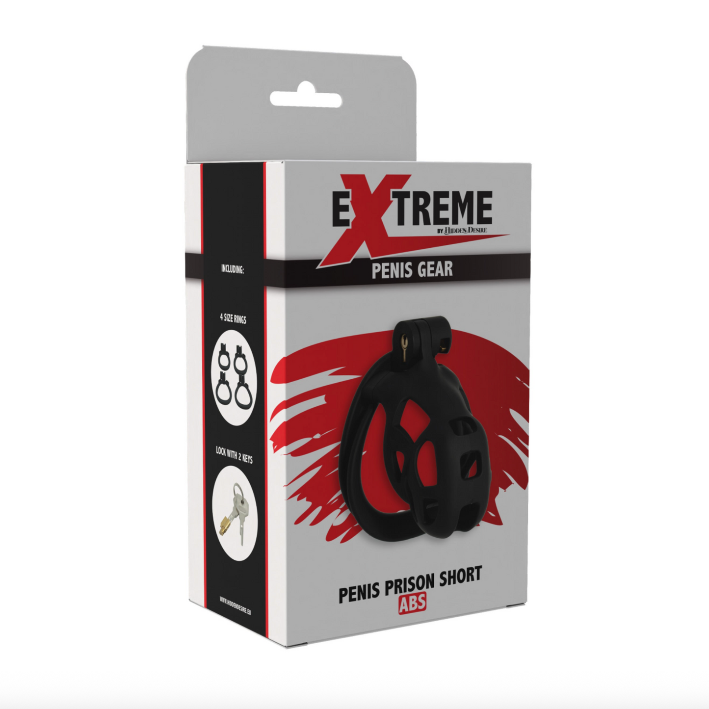 Hidde Desire Penis Prison Short - Cage de chasteté courte en ABS