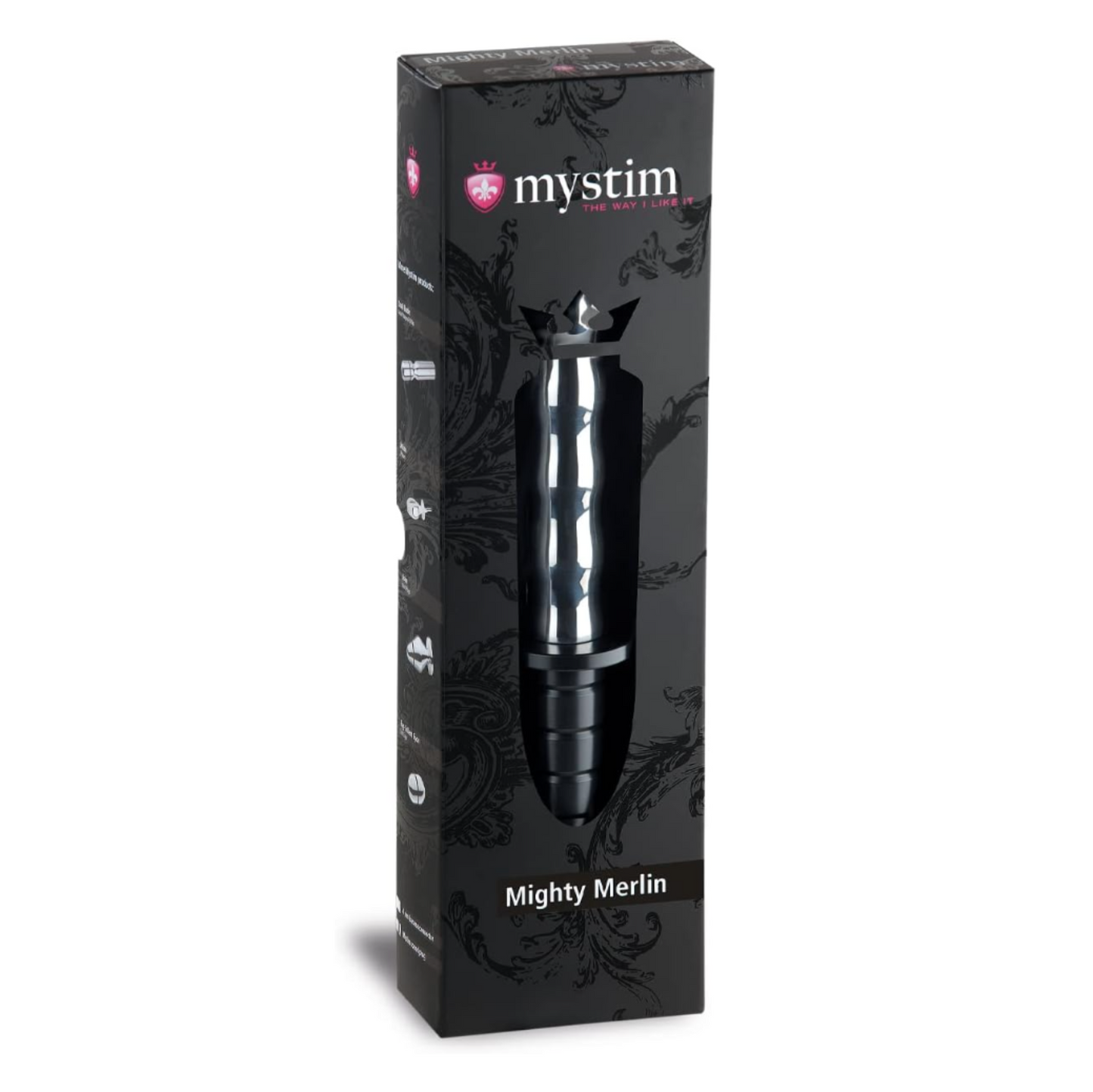 Mystim Mighty Merlin - Dildo E-Stim en aluminium