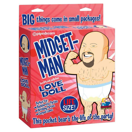 Pipedream Midget-Man – Poupée gonflable mini humoristique