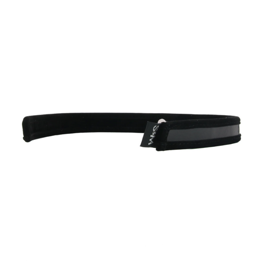 Sex & Mischief Black Day Collar – Collier BDSM rembourré velcro