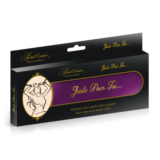 Sweet Caress 2 Bandeaux en Satin – Bandeaux poignets ou chevilles