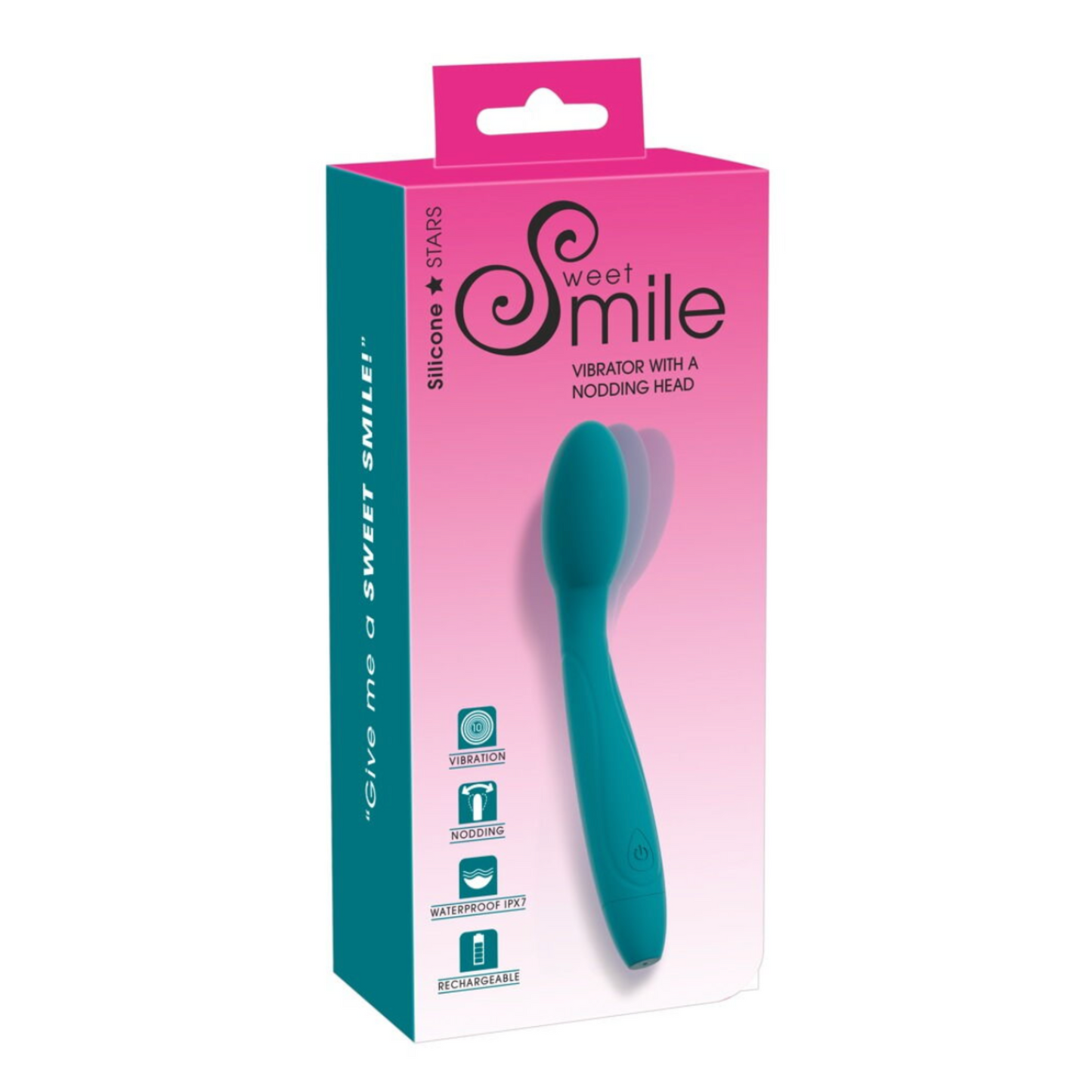 Sweet Smile Nodding Head - Vibromasseur avec tête oscillante