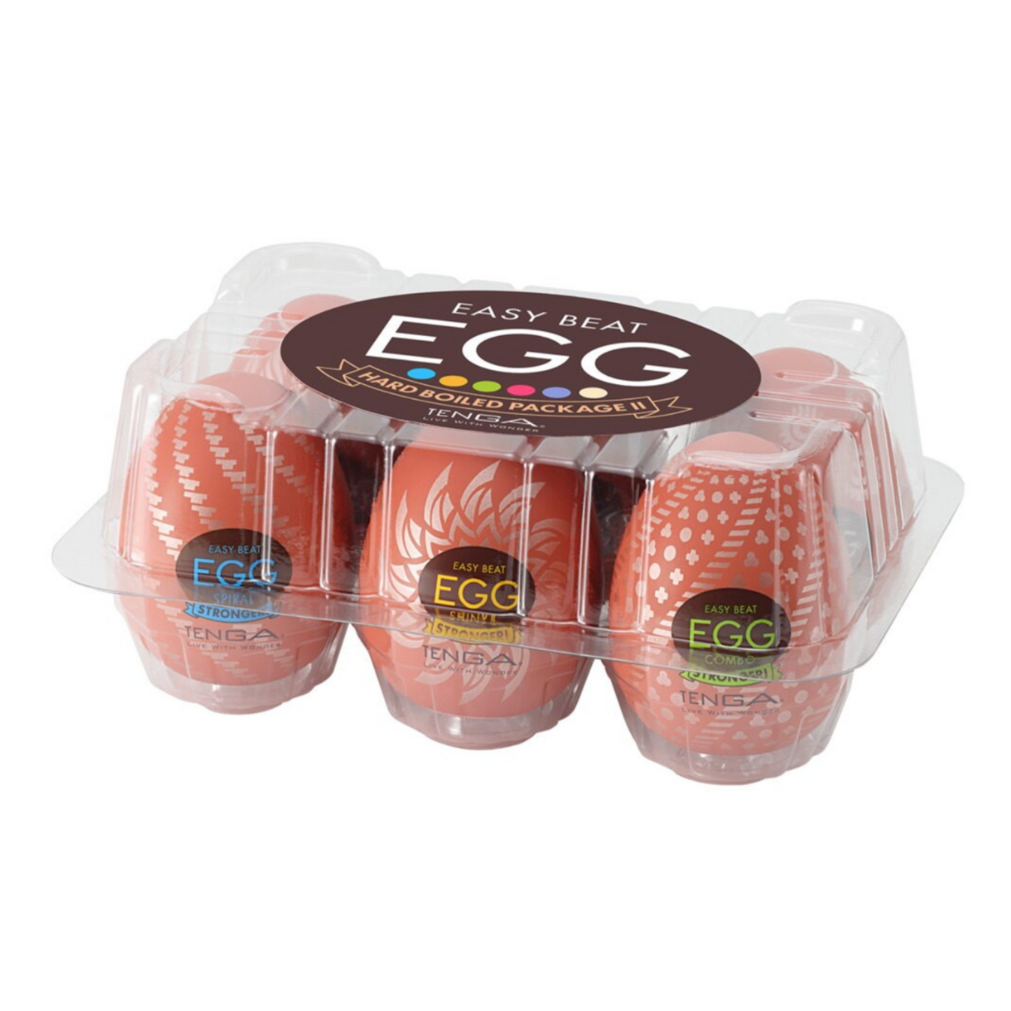 Tenga Egg Hard Boiled II - Masturbateur (pack de 6)