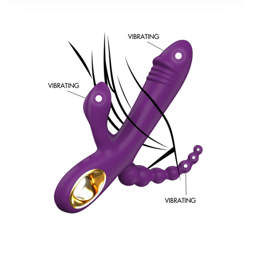 ToyJoy Caleona - Vibromasseur triple stimulation