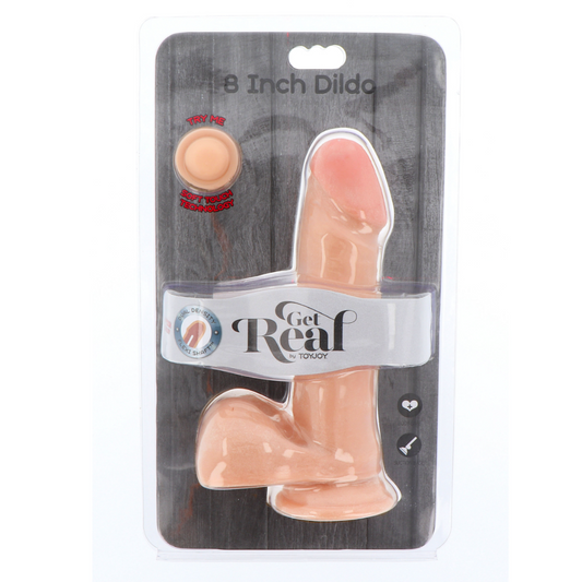 ToyJoy Get Real 8'' Dual Density Dildo - Gode ventouse réaliste 20 cm