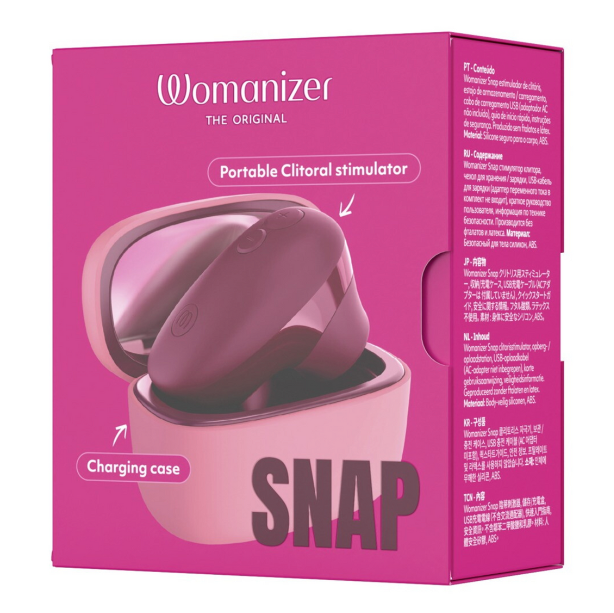 Womanizer Snap - Stimulateur clitoridien compact avec étui de recharge