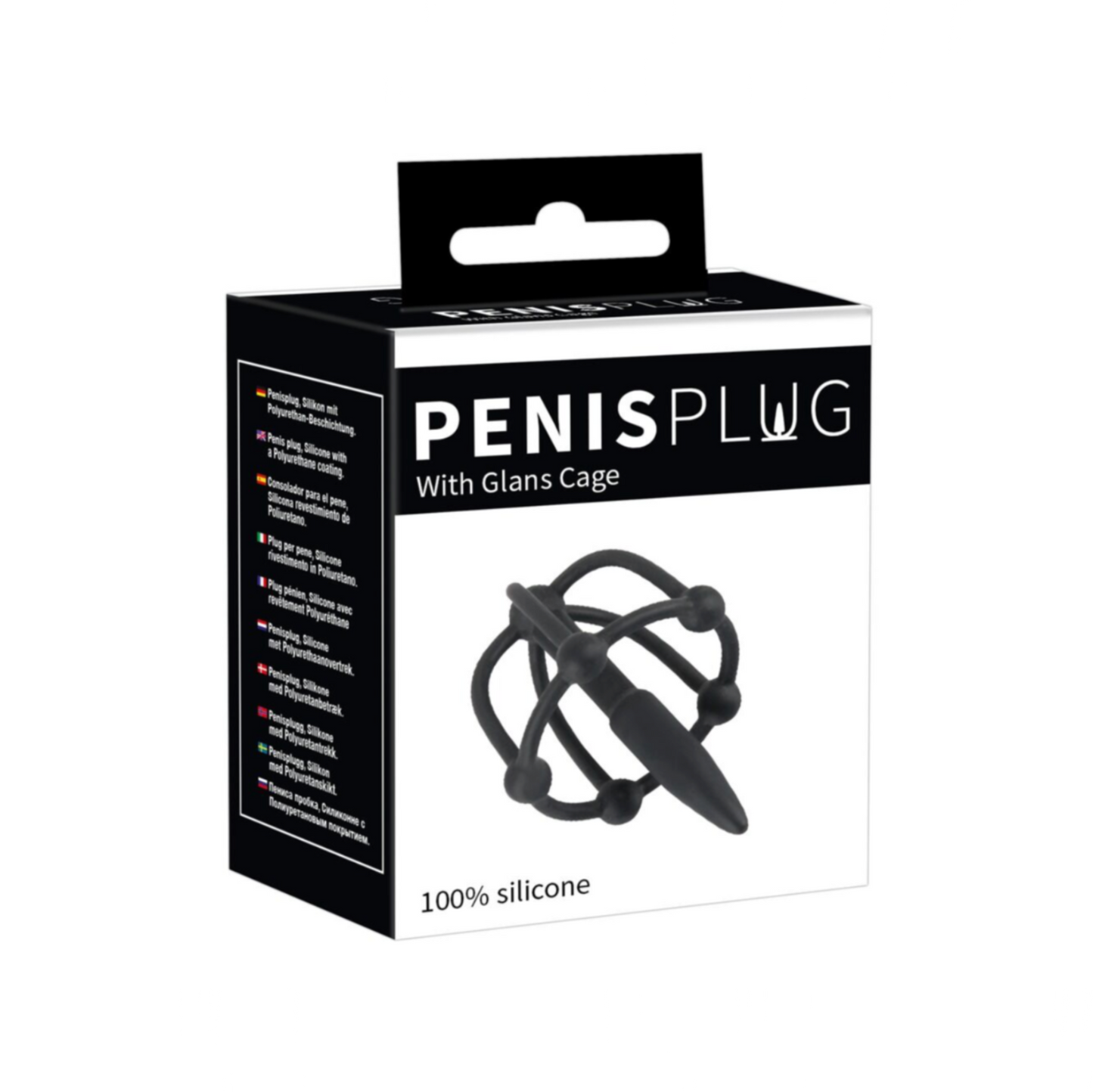 You2Toys Glans Cage Penis Plug - Plug à urètre avec cage pour gland