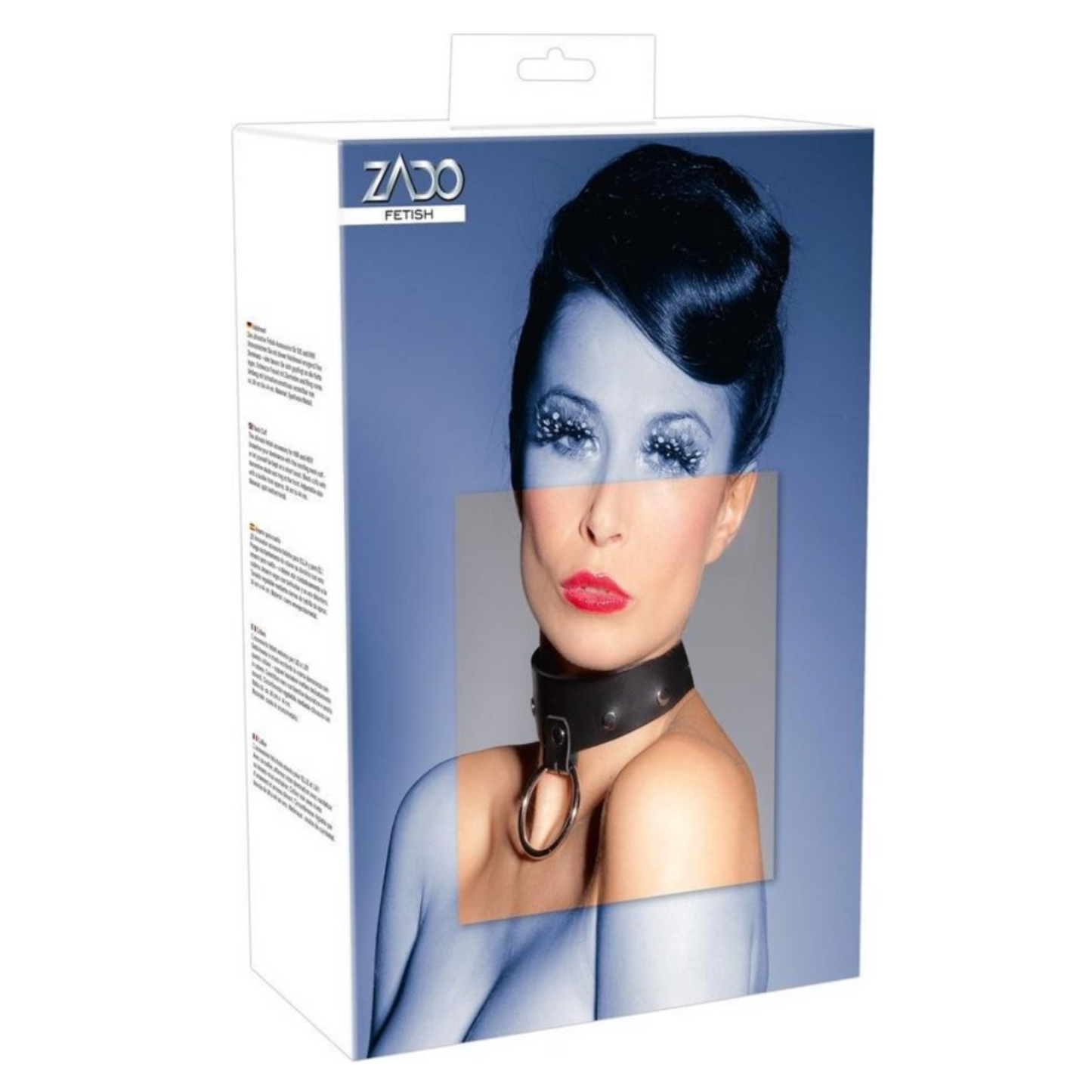 Zado Collier Choker en Cuir – Collier BDSM avec anneau réglable