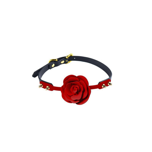 Upko & Zalo Rose Ball Gag - Bâillon boule avec rose amovible