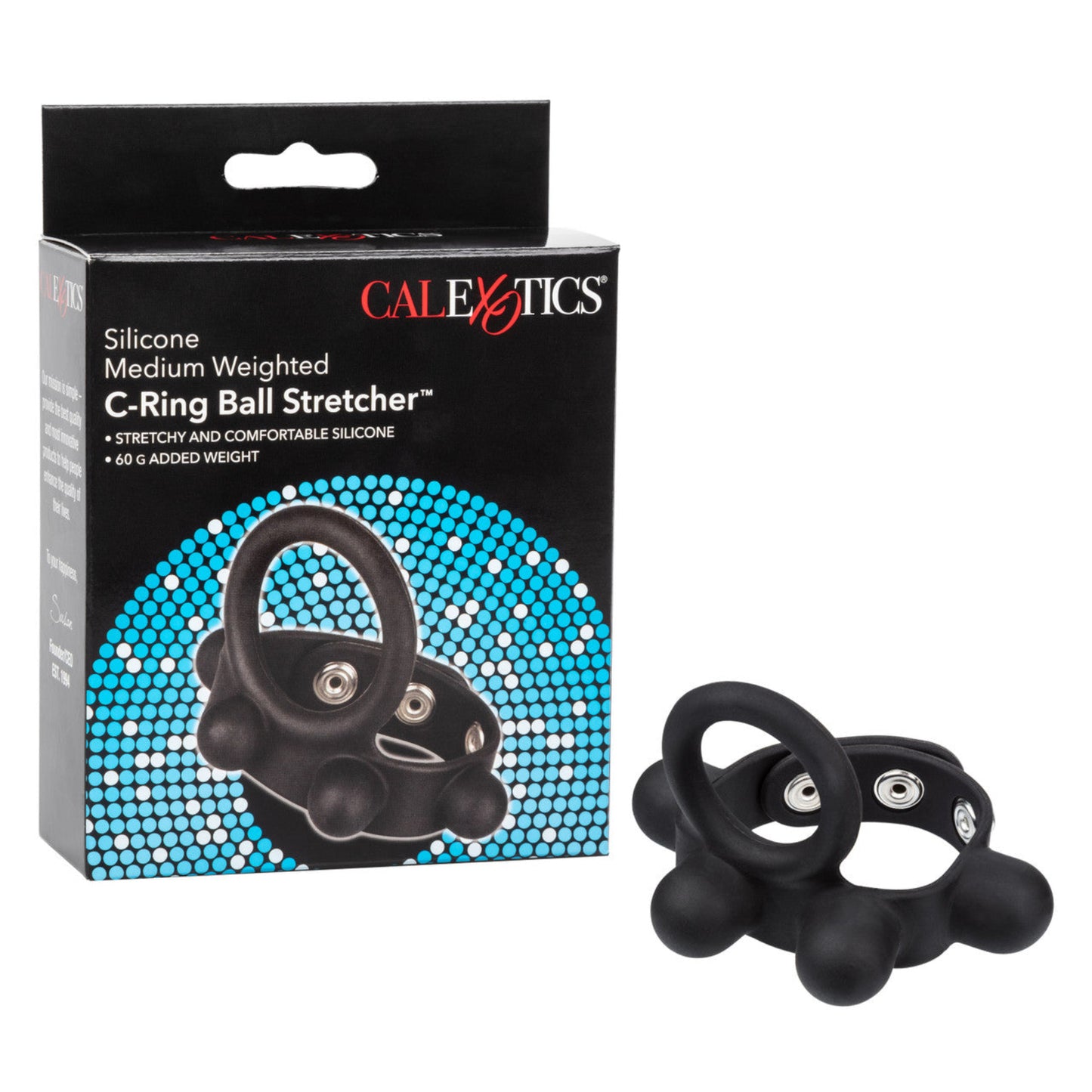 CalExotics C-ring Ball Stretcher - Anneau pénien avec étireur