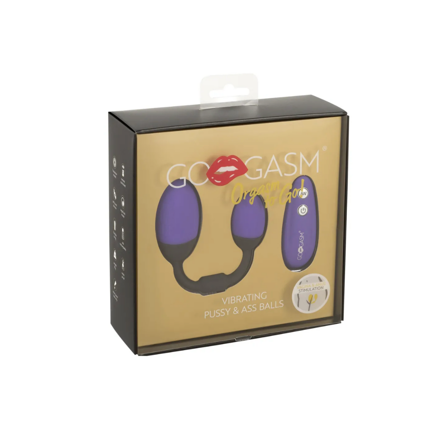 GoGasm Pussy & Ass Balls - Boules vibrantes télécommandées