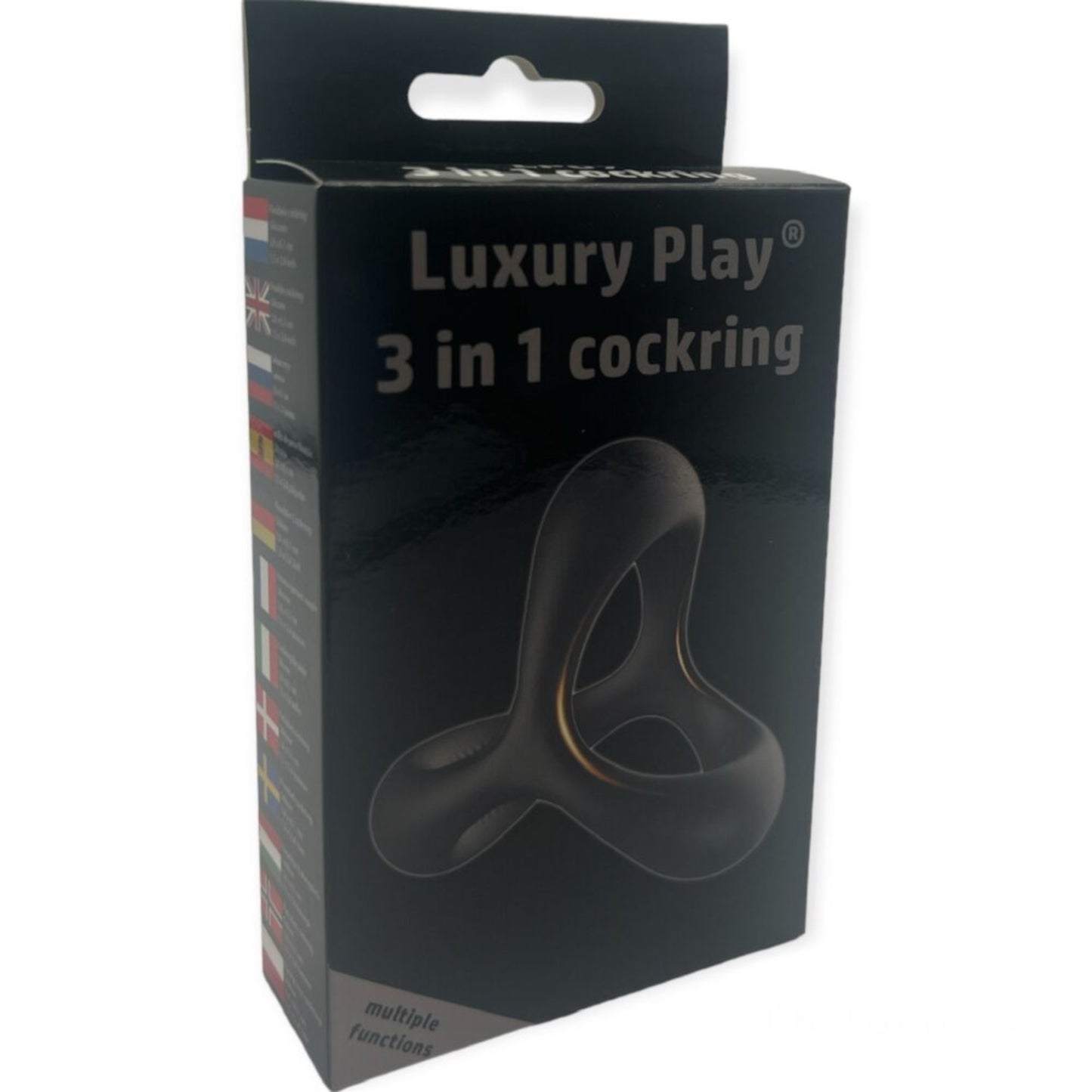 Luxury Play 3 in 1 Cockring - Anneau pénien