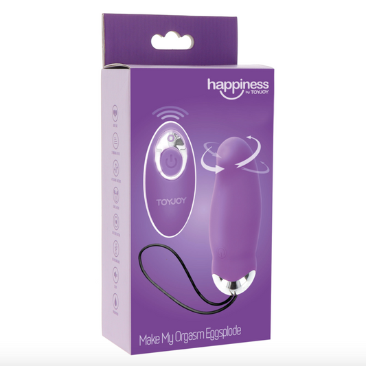 ToyJoy Make My Orgasm Eggsplode - Oeuf télécommandé rotatif