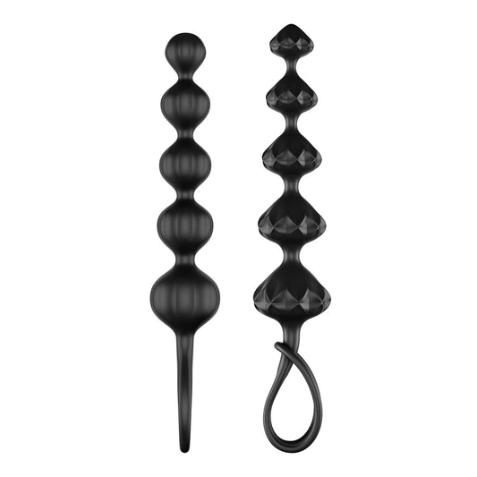 Satisfyer Love Beads Black - Kit de 2 chapelets anaux