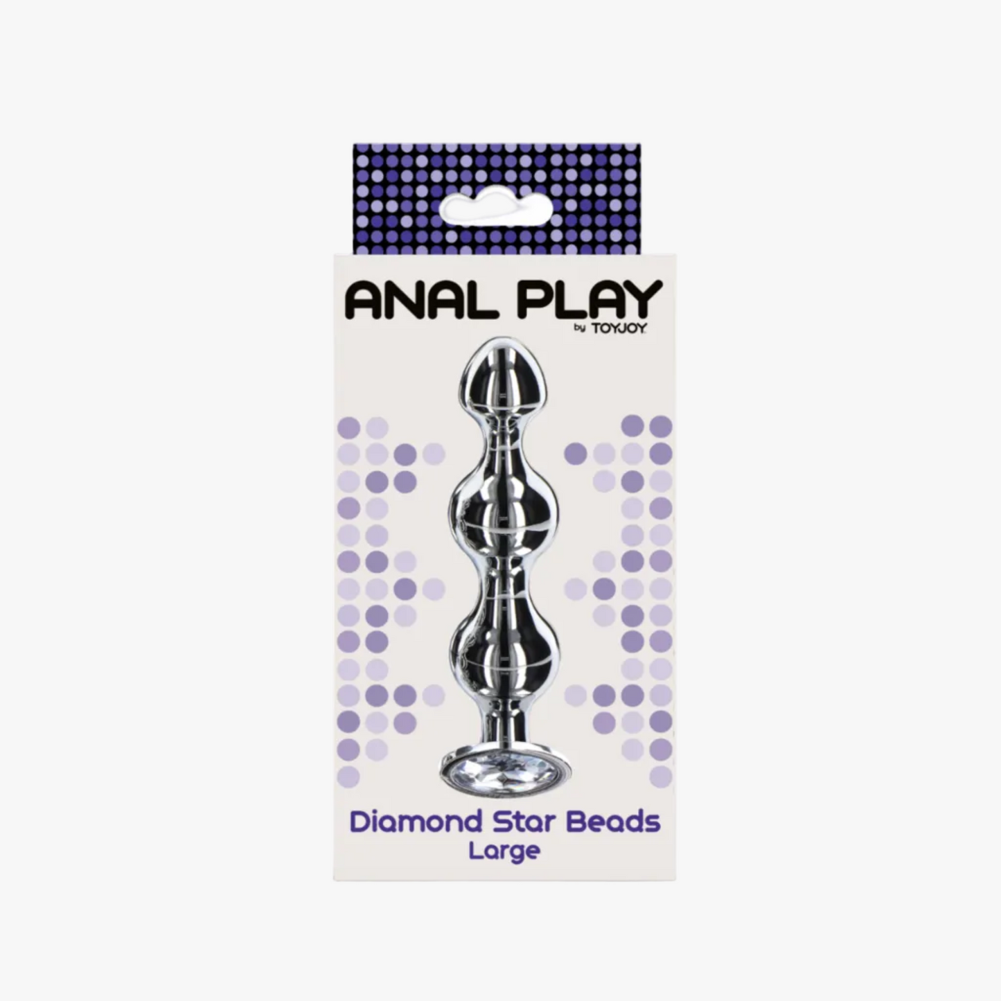 ToyJoy Diamond Star Beads Large - Plug en aluminium