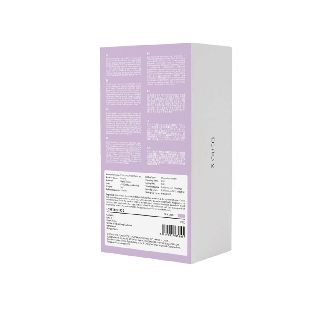 Svakom Echo 2 - Stimulateur clitoridien vibrant et chauffant