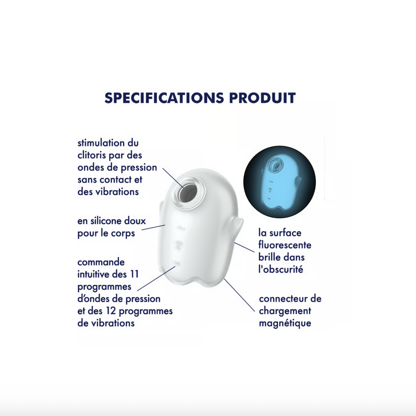 Satisfyer Glowing Ghost - Stimulateur clitoridien