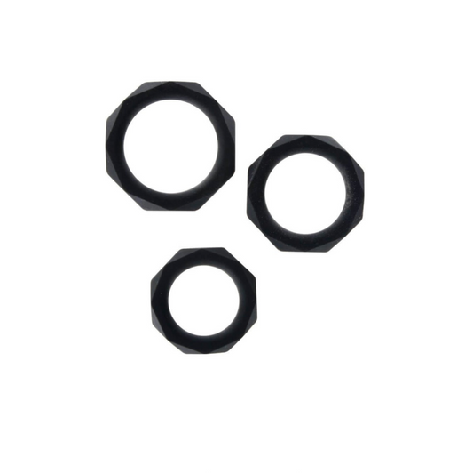 ToyJoy Halo C-Ring Set - Lot de 3 anneaux péniens
