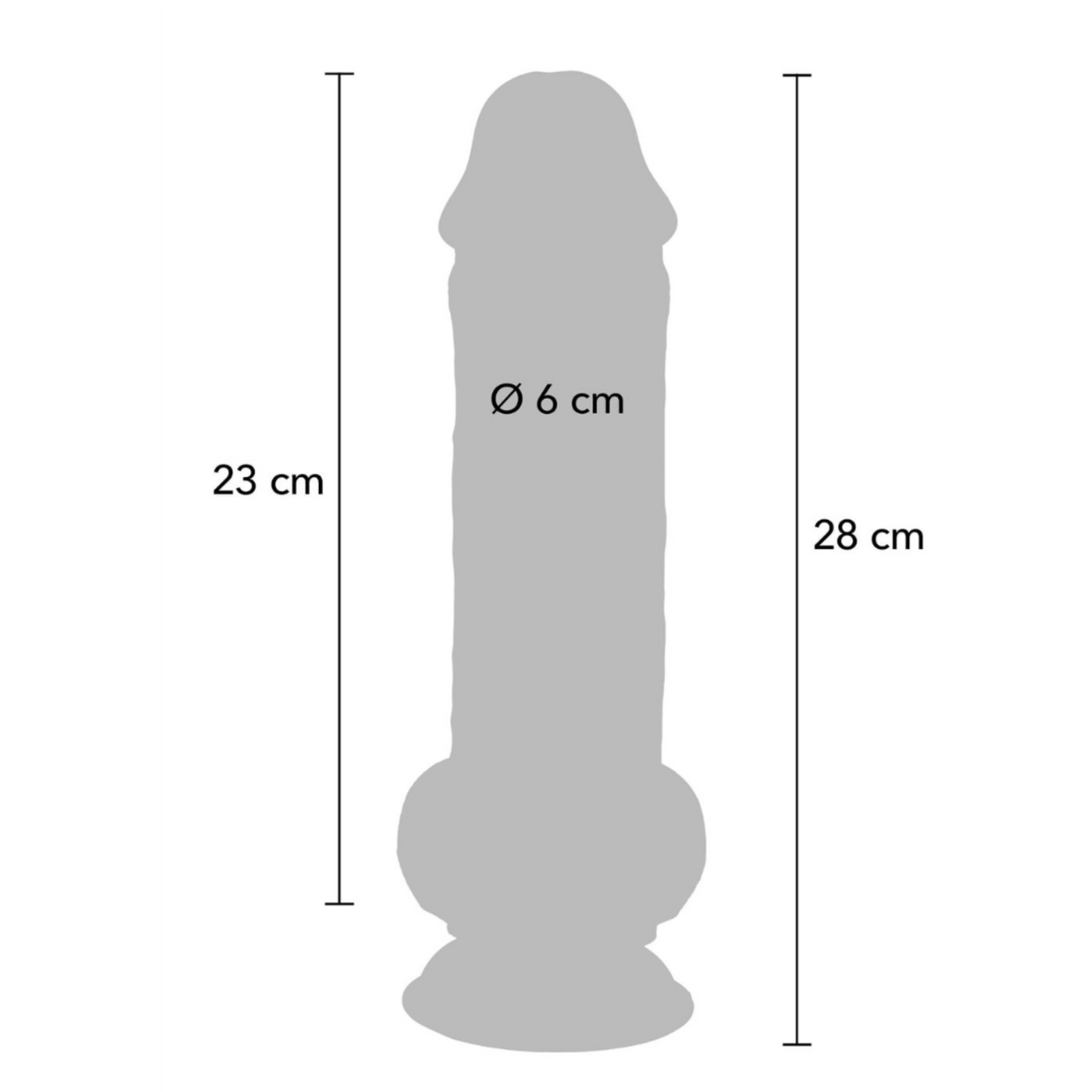 ToyJoy Get Real Extra Thick - Gode réaliste XXL 28 cm