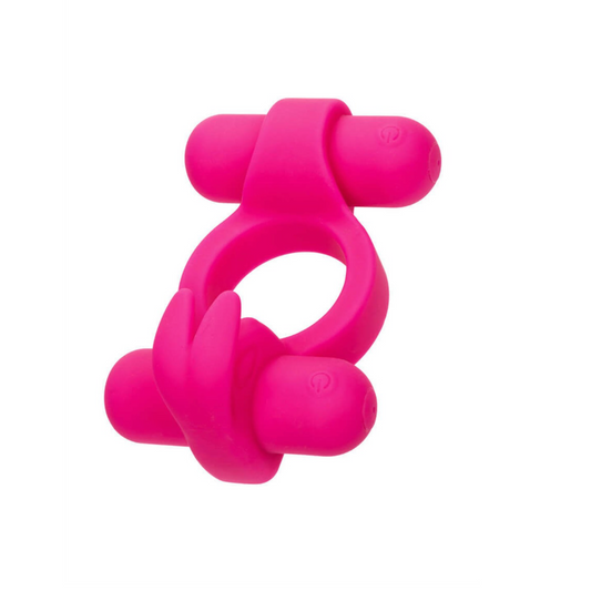 CalExotics Rockin' Rabbit - Anneau vibrant double moteur