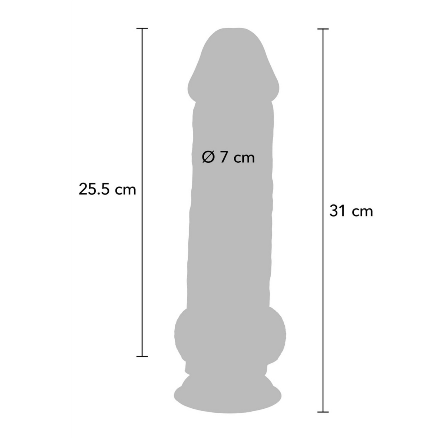 ToyJoy Get Real Extra Thick - Gode réaliste XXL 31 cm