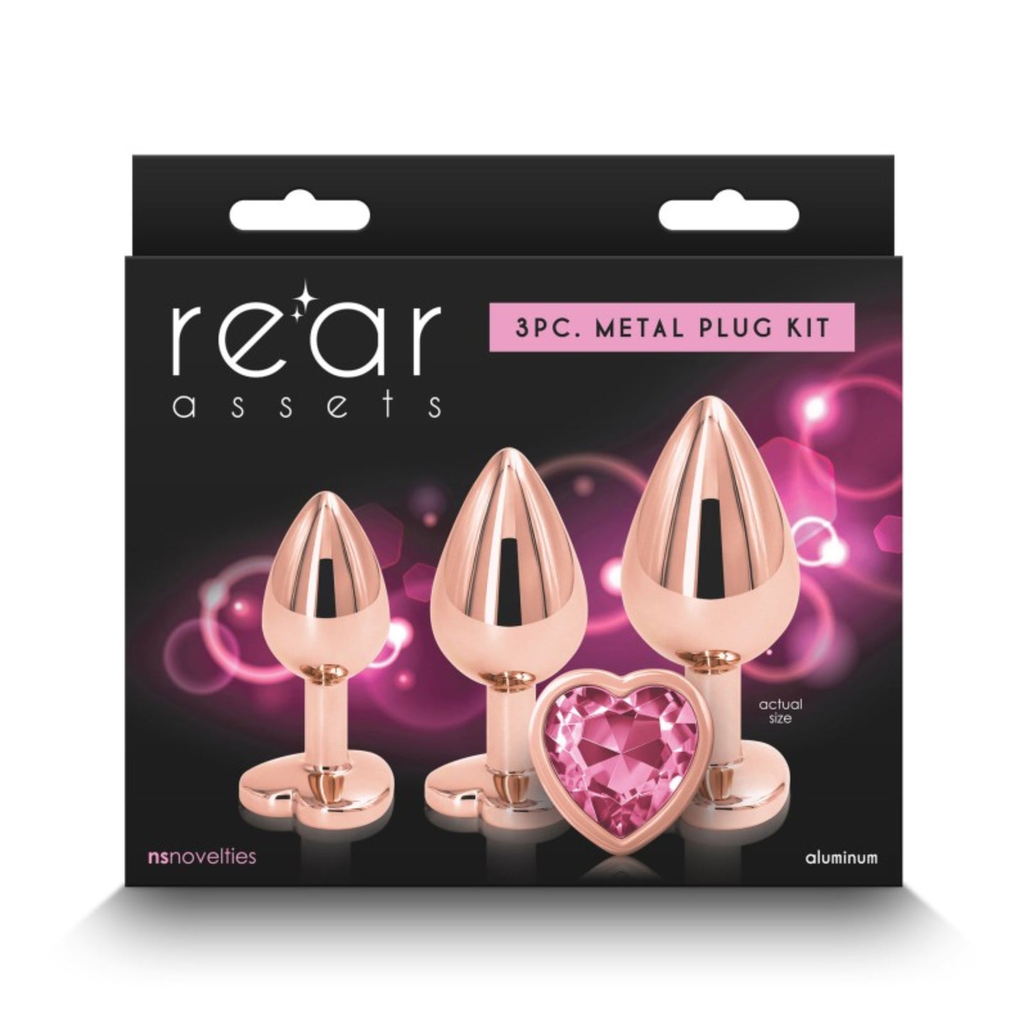 NSnovelties Rear Assets Heart  - Kit de plugs anaux