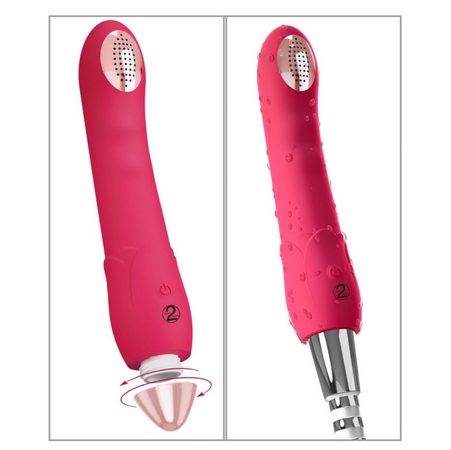 You2Toys Showers To Orgasm - Vibromasseur et pommeau de douche 2-en-1