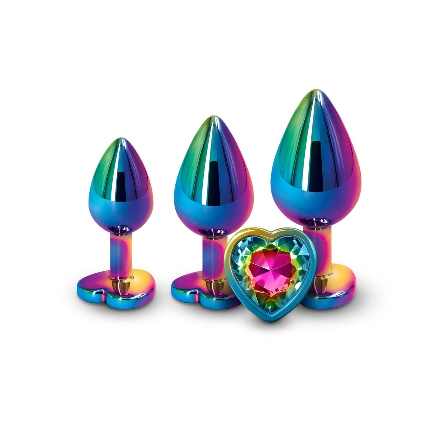 NSnovelties Rear Assets Heart  - Kit de plugs anaux