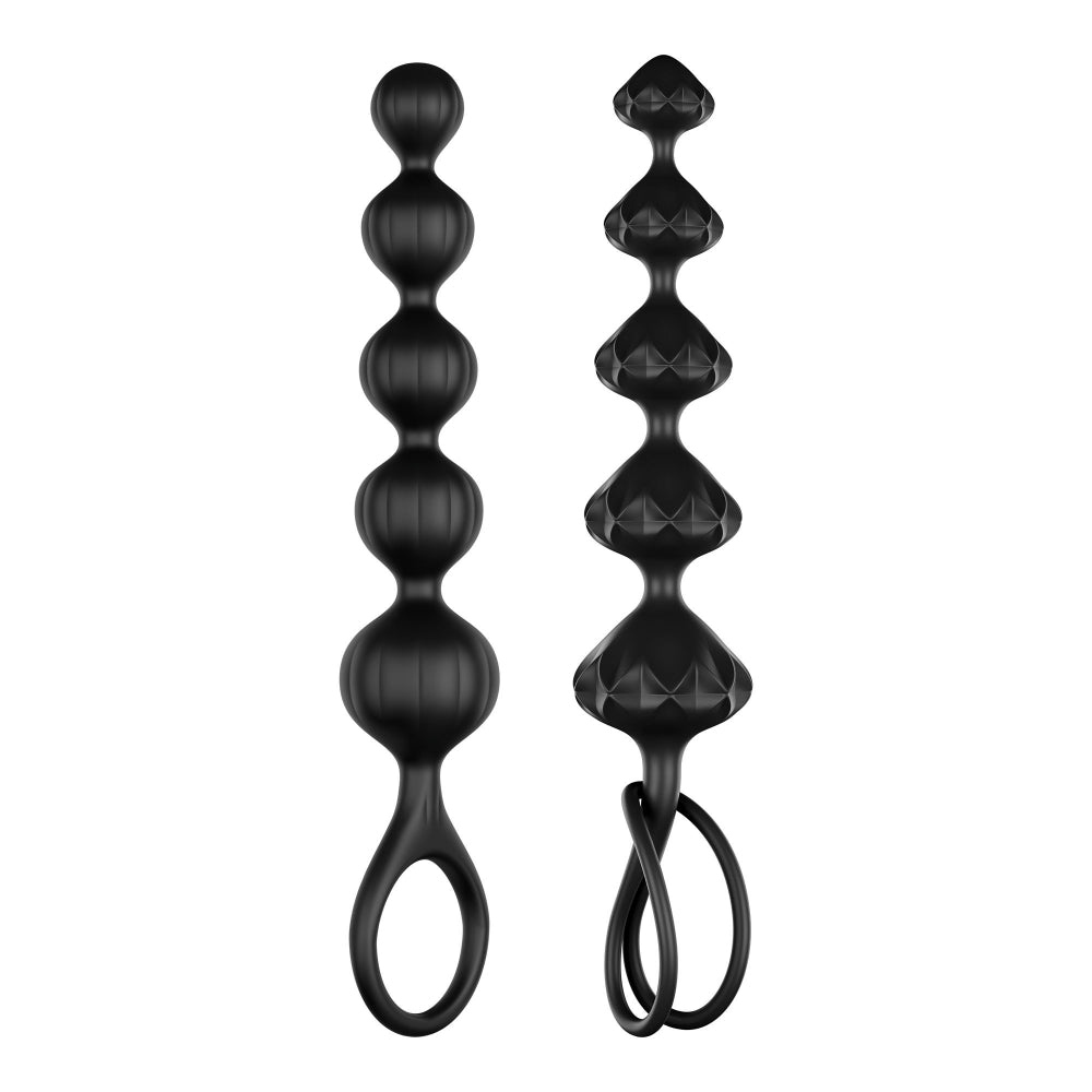 Satisfyer Love Beads Black - Kit de 2 chapelets anaux