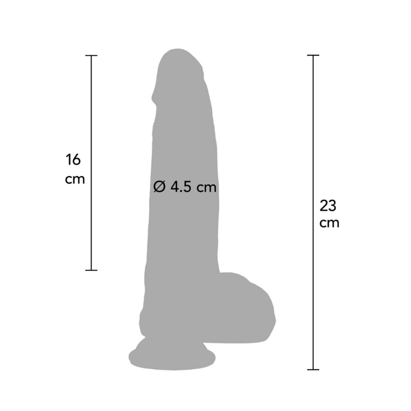Inferno Ultra Realistic Dildo - Gode silicone double densité 18 cm