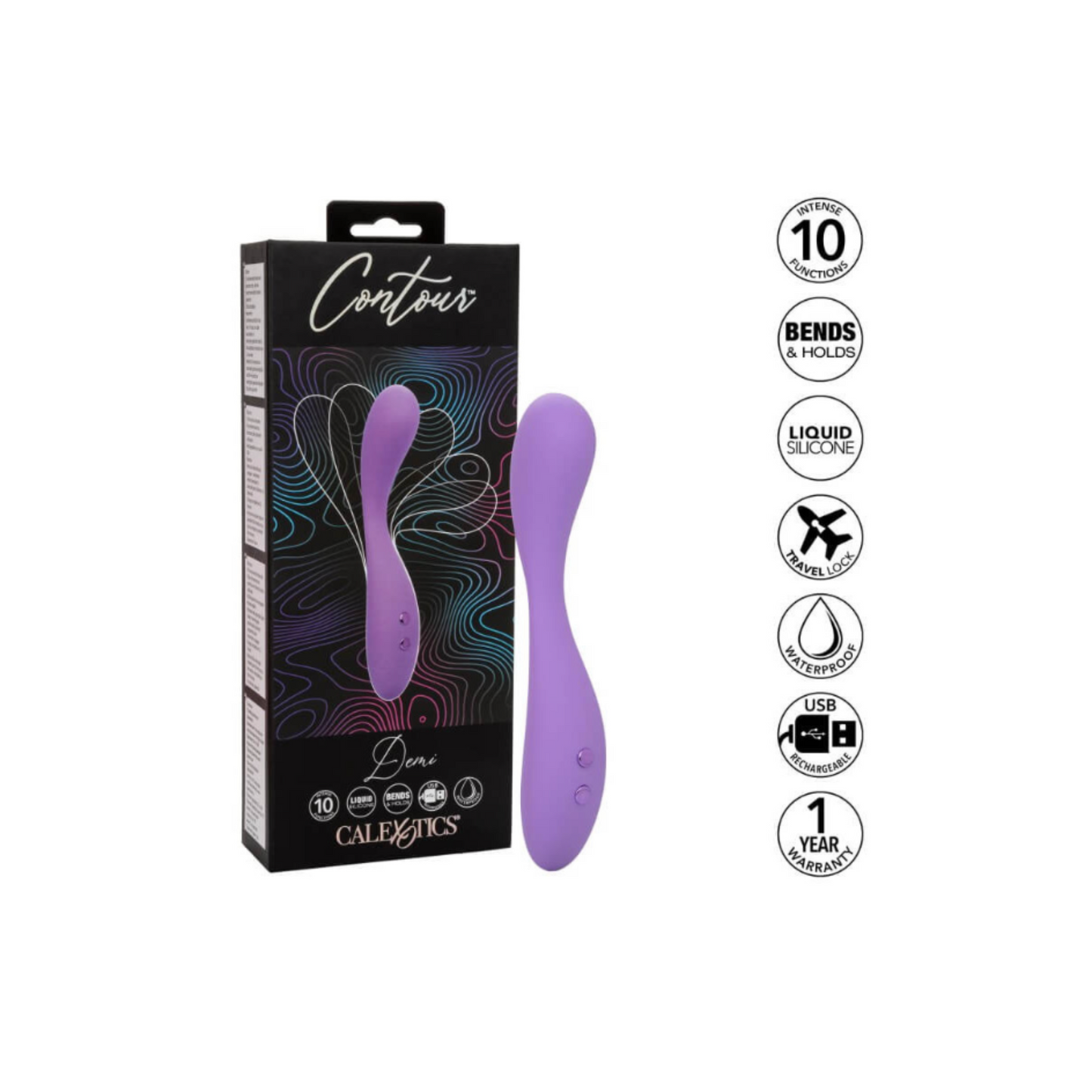 CalExotics Contour Demi - Vibromasseur flexible